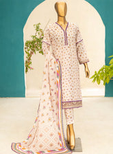 Norah Identic Separates Print Digital Airjet Lawn 3 Piece Unstitched Suit NH24ISV1 D-03